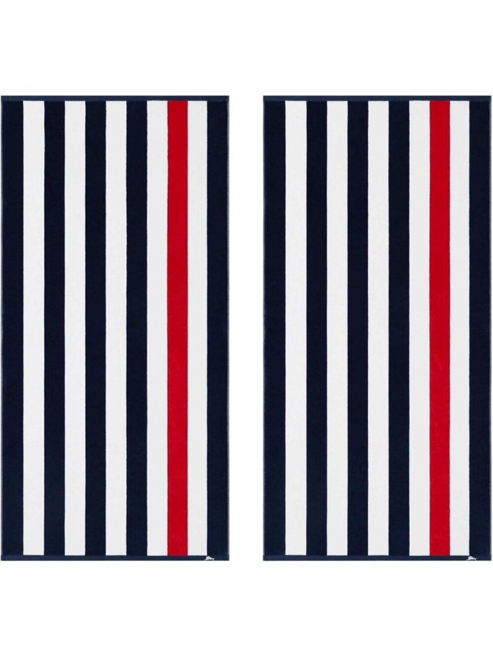 Oversized Cotton Velour Beach Towel Set - 2 Pack, Perfect for Summer Fun!